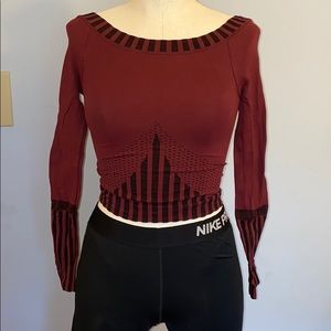 Free People Cropped Workout top